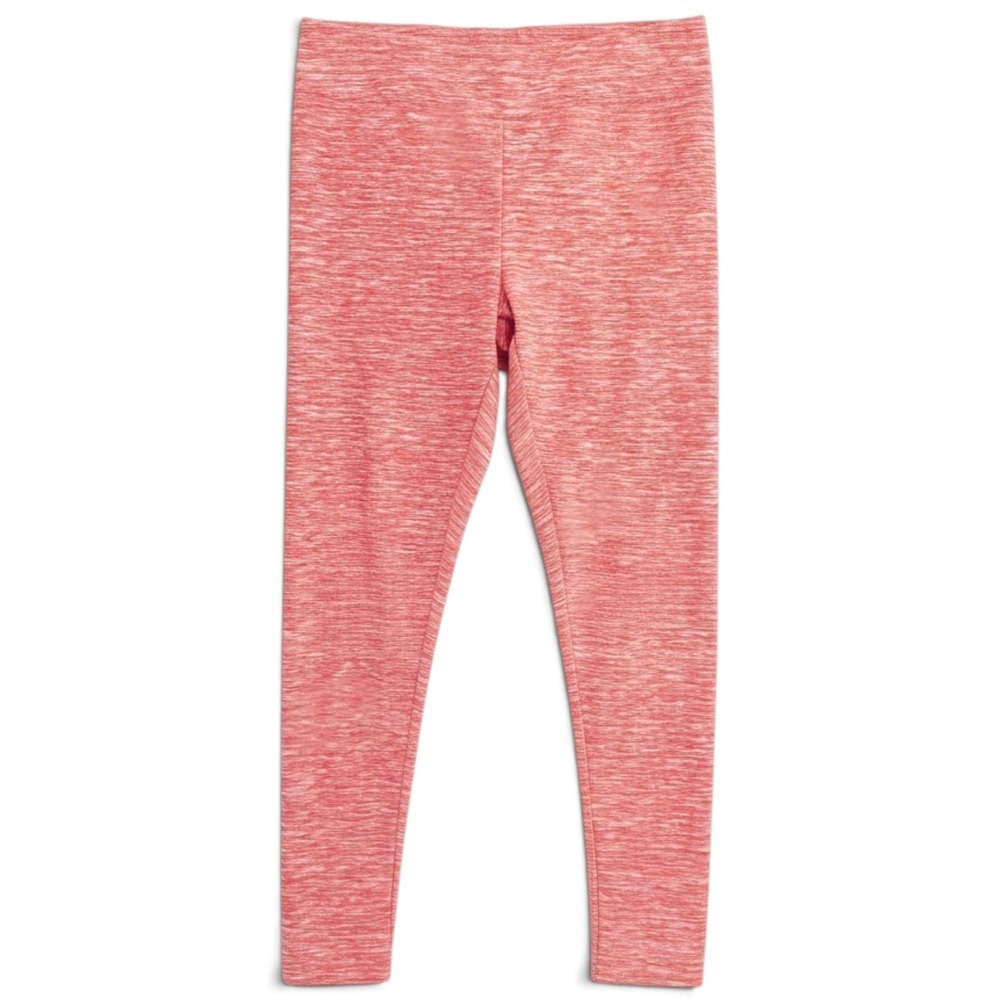 Time and Tru Leggings Women L Red Space Dye Athleisure Activewear Workout Yoga